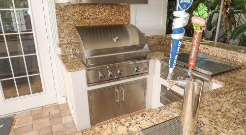 DCS gas grill replacement and kegerator addition