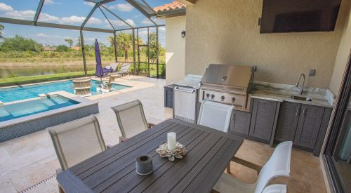 Custom Outdoor Kitchen With Hestan Grill In Tampa | Just Grillin Outdoor Living