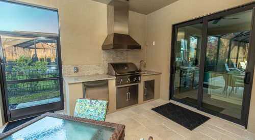 Outdoor Kitchen Builder Tampa Florida Grill and Vent Hood Install WEB